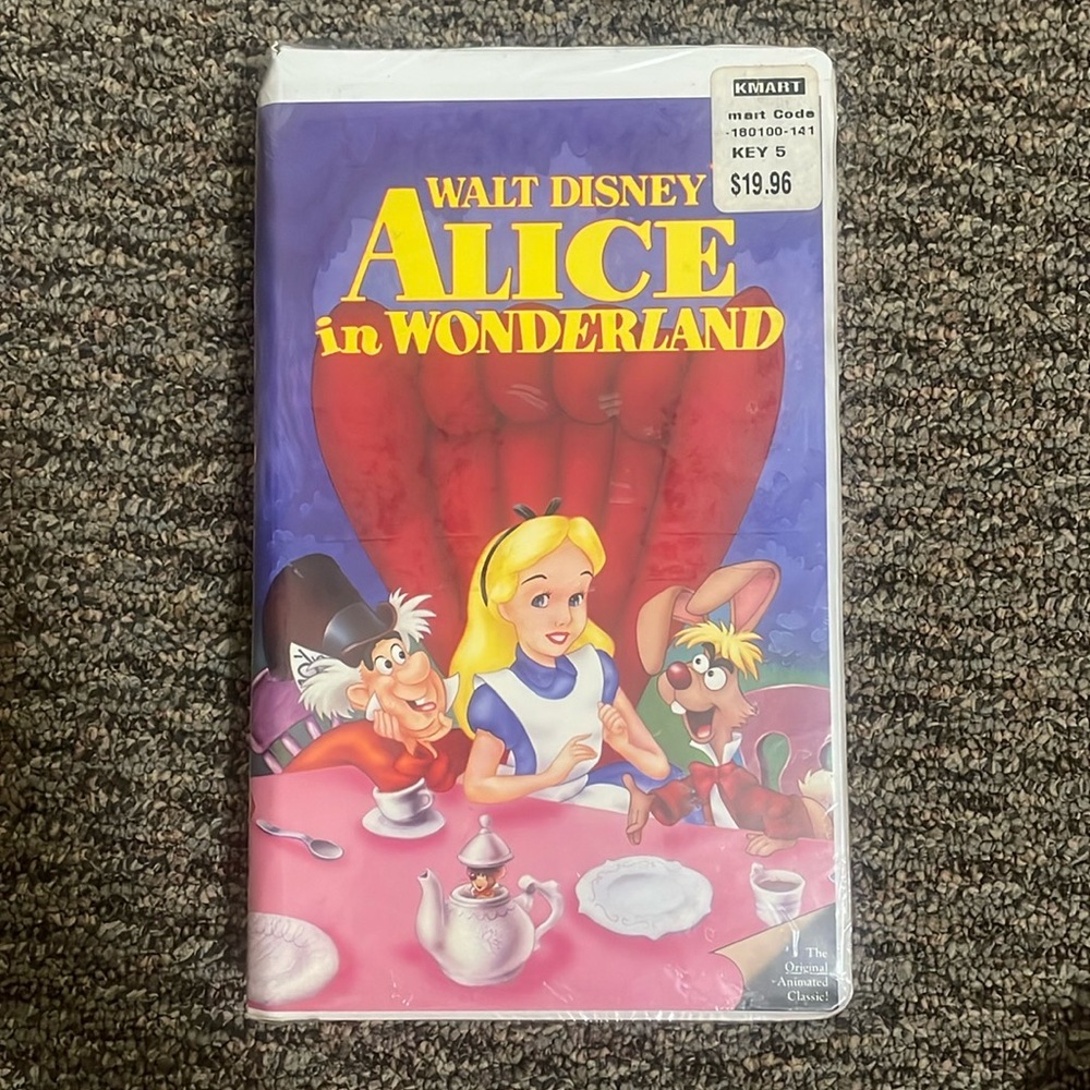 Vintage VHS Tape Alice in Wonderland